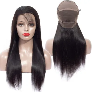 Vendor Hd Transparent Swiss Lace Front Wig Human Hair 360 Lace Frontal Wig Straight Glueless Brazilian 100% Virgin Full Lace Wig