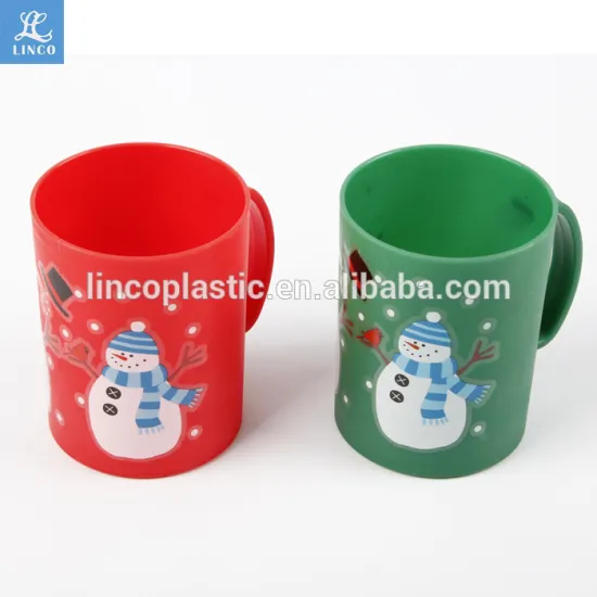 Children 280ml tooth-brushing cup Plastic mug with handle