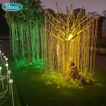 Waterproof Fiber Optic Willow Avatar Light - RGB Color Fiber Optic Willow Tree