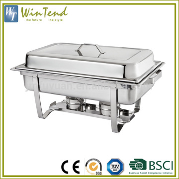 Food warmer catering equipment rectanglec buffet chafing dish with burner