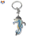 Metal custom cut out animal dolphin keychain