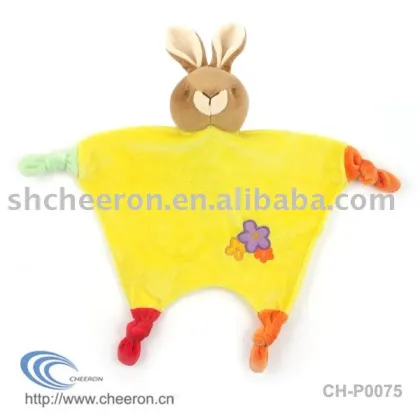 Baby handkerchief,Toy handkerchief,Velvet bunny baby toy