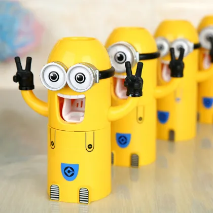 Minions children automatic Toothpaste dispenser despicable me
