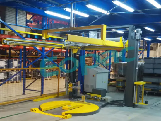 Pallet Wrapping Machine with Integrated Top Sheet Dispenser