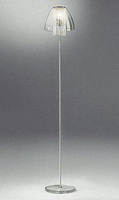 Glass floor lamp
