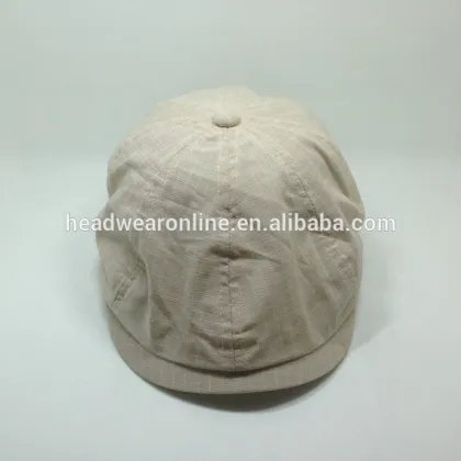 Common Fabric Beret With Checked Style Unisex Beret Cap