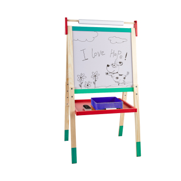Wooden Art Easel with Paper Stand for Kids Painting