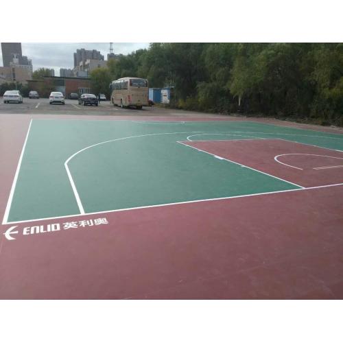 PVC-Sportboden-Basketballplatz-Bodenbelag im Freien