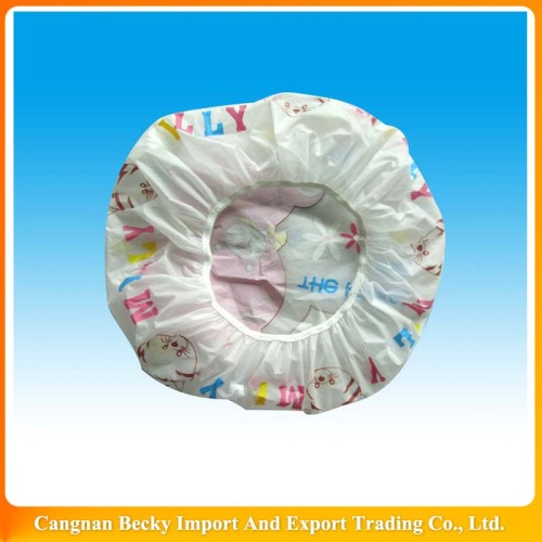 2014 Hot selling promotional soft designer kids shower caps