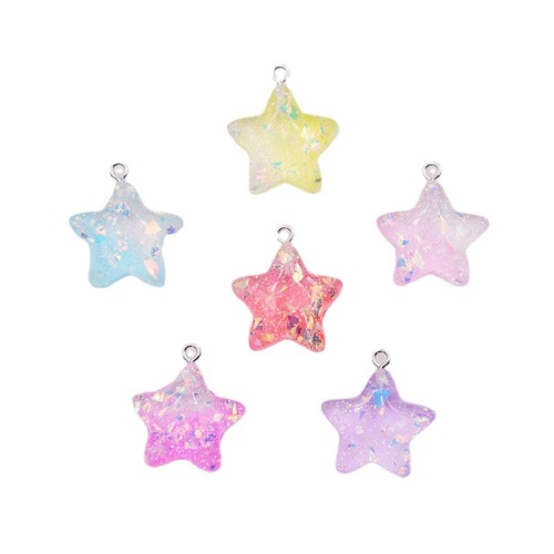 Resina Star Charm Pingente Design Jóias de Jóias Fazendo