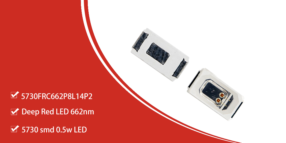 5730 SMD LED Deep Red Light 660nm 0.5W LED