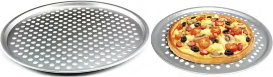 Stainless Steel Pizza Pan with Handles