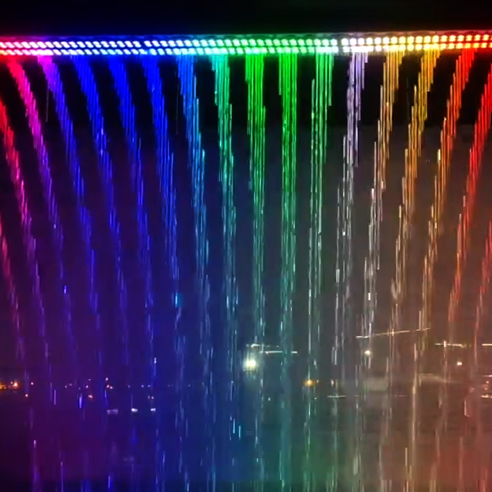 Digital water curtain