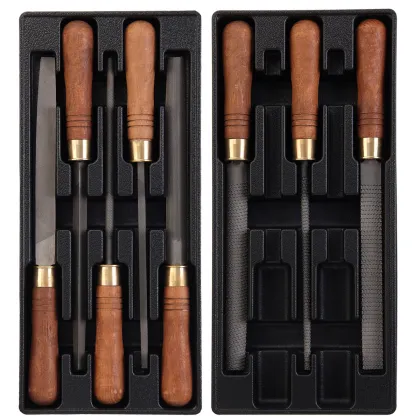 8inch Wooden Handle Steel & Rasp Hand Files for Multifunctional Square Woodworking
