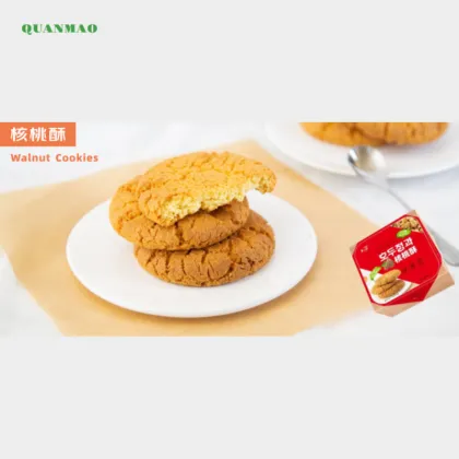 Traditional Chinese Pastry Assortment – Walnut Cookies + Fried Dough Twist + Fried Sweet Dumpling + Zongzi – Classic Flavors, Al