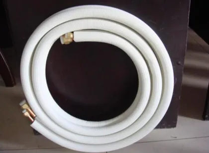 Air conditioner insulated copper pipes