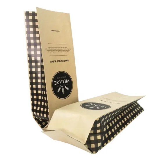Kraft Paper Wheat Bean Flour Packaging Bags - 1kg, 2.5kg, 5kg