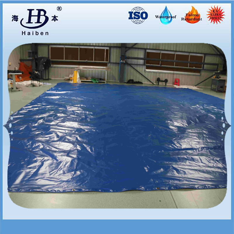 Tissu de pvc durable ignifuge et résistant aux uv