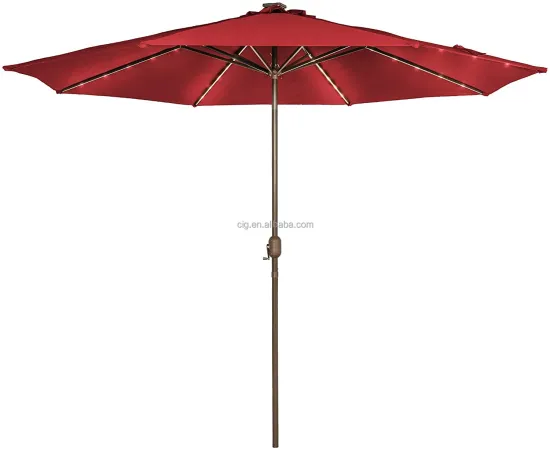 Wireless Remote Control and Timer LED Warm White Parasol Lights for Outdoor and Garden Applications