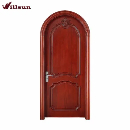 Villas Arched Wood Door Solid Wood Interior Doors Internal Wooden Doors