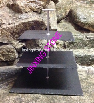 Square Slate 3 Tier Cake Stand, Cup Cake, Muffin, Dining Room, Kitchen Display