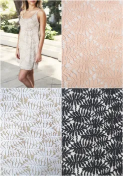 Spandex Nylon Embroidery Lace Blouse Dress Fabric