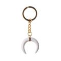 Thời trang Sửu Horn Pha Lê Pendant Keychain Móc Chìa Khóa nhẫn