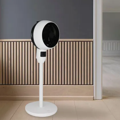 High-Tech 9 Inch Portable Home Fan: Oscillating, Remote-Controlled Electric Stand Fan