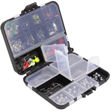Fishing Hook Combo: 191 Pcs Tackle Set - Lures, Sinker, Beads, Swivels, Snaps & Steel Wire