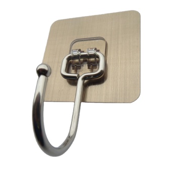 Traceless Paste Stainless Steel Hooks: Manufacturer Direct Sales - Five Row Strong Adhesive Hooks