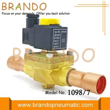 7/8'' 1098/7 ODF Solder NC Refrigeration Solenoid Valve For Air Conditioner