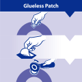 Glueless Pre-glued Patch Ttire patch bicycle tire glueless patch Factory