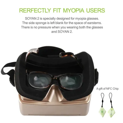 High-tech Virtual reality google smart box 3D glasses for 3D Movie and Game