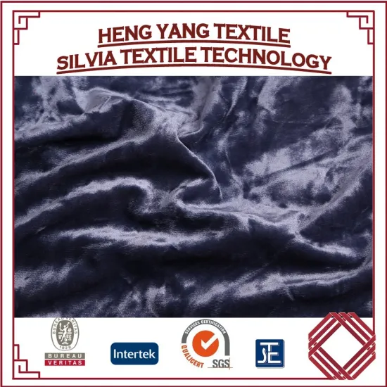 Plain Color Shiny Crystal Velboa Velvet Fabric for Sofa