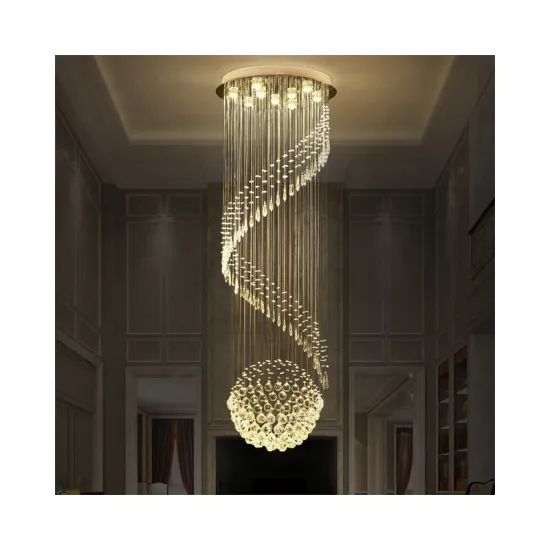 Luxury Modern Classic Hotel Lobby Flush Mount Crystal Chandeliers 2021