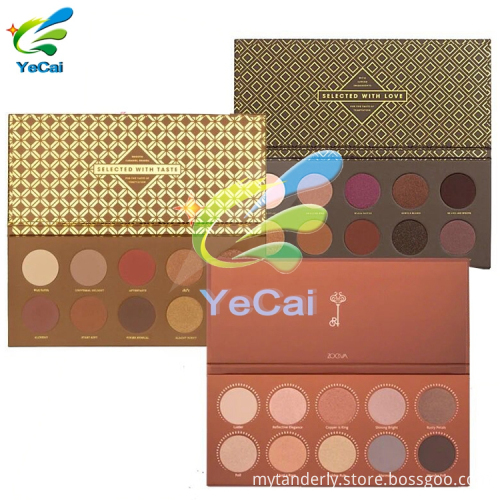Free sample high quality cosmetic makeup palette empty private label eyeshadow palette