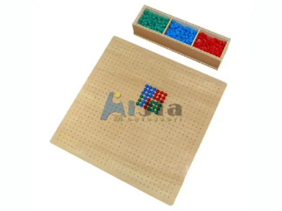 Montessori toys-Wooden Peg Board with Pegs