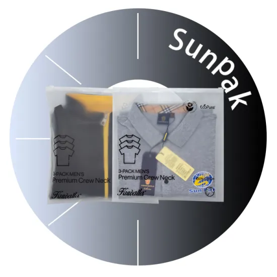 zipper zip poly sealable plastic bags for clothing