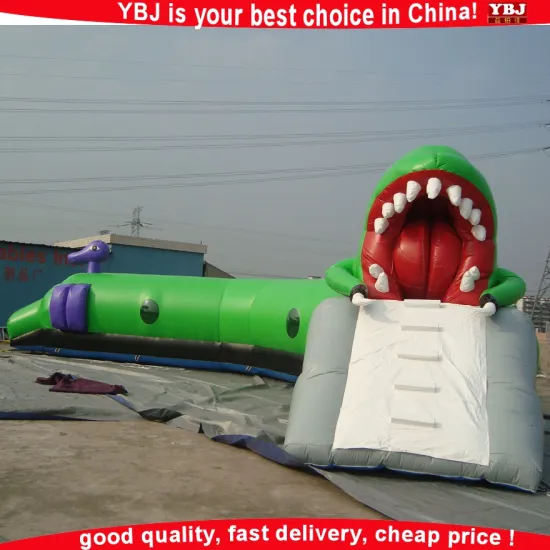 scary snake shape inflatable obstacle items/kids fun park small inflatable obstacle games