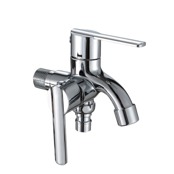 Professional Chrome Bibcock Two Handle Cold Water Wall-Mounted Tap