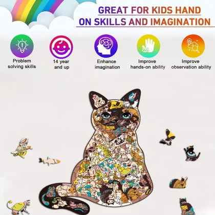 Custom Kids Wooden 3D Puzzle Jigsaw Toys