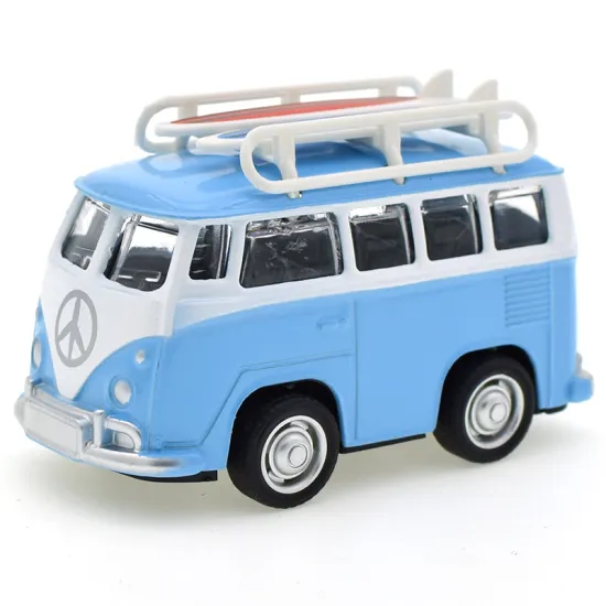 Top Selling 1:43 Scale Classic Diecast Pull Back Alloy Bus Model Toy for Children