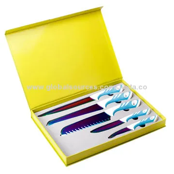 5 Pieces of Titanic Knife Set, OEM Orders Welcomed