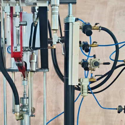 Pneumatic High Efficiency Double Group Sealant Extruder