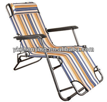 striated recliner chair