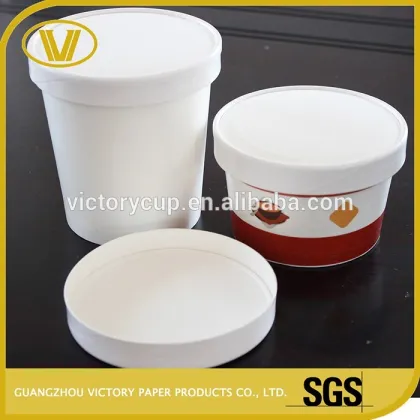 hot instant soup cup and 16oz paper lid for soup cup