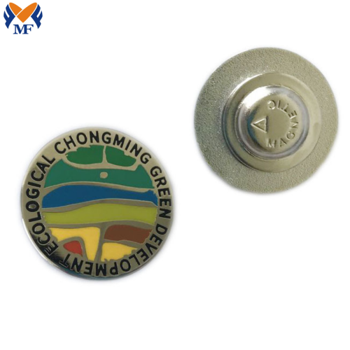 Badge à broches magnétiques en émail personnalisé en métal
