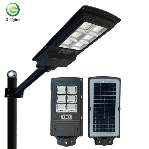 Outdor Ip65 100W 150W Todo en uno Luz de carretera LED solar