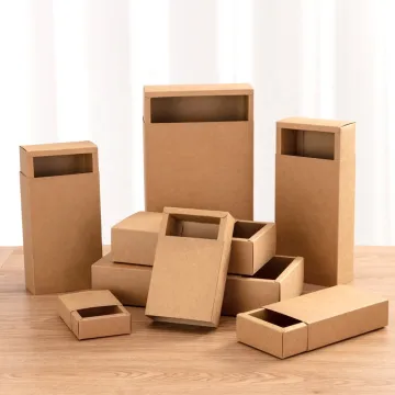 Custom Small Kraft Paper Cardboard Drawer Box for Candy Gift Packaging