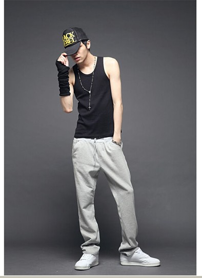 Fashion Boy New Style Slim Comfortable Casual Cotton Long Pants